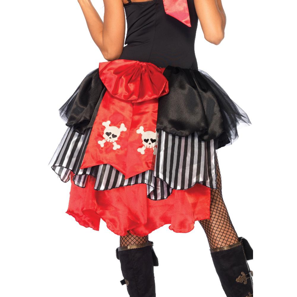 Leg Avenue - Pinon Pirate Bustle Kostuum Accessoire - Zwart/Rood